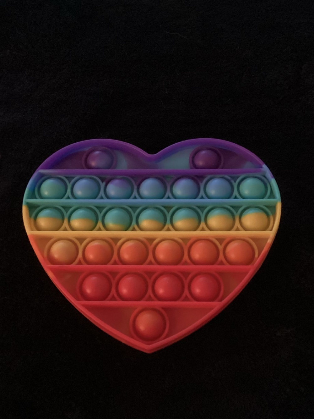 Heart Rainbow Pop It Fidget Toy